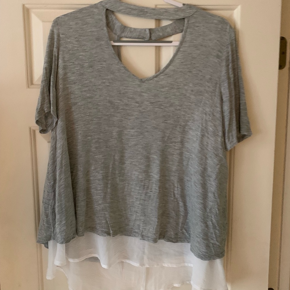 Faux layered shirt